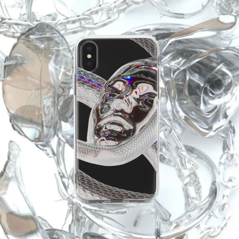 

Cyber Snake Woman Iphone 11 12 13 14por Max Phone Case Ins Creative Trend Personality 6 7 8plus Fashion Technology Sense