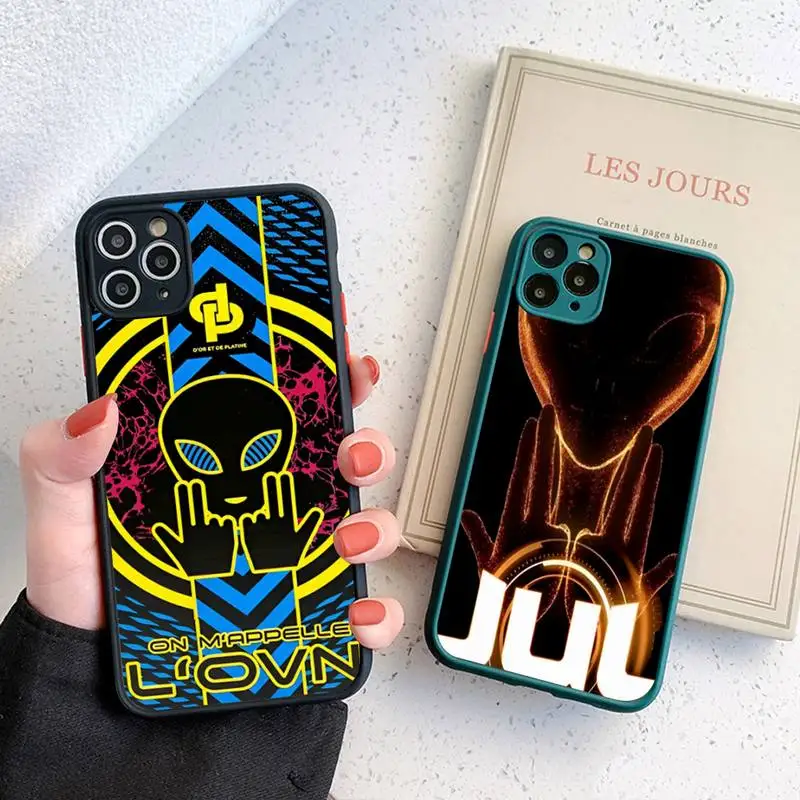 J-JuLS C'est Pas Des L-LolS Phone Case for iPhone 14 11 12 13 Mini Pro Max 8 7 Plus X XR XS MAX Translucent Matte Cover