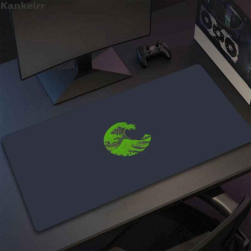 Водонепроницаемый нескользящий игровой коврик для мыши Wave коврики клавиатуры HD