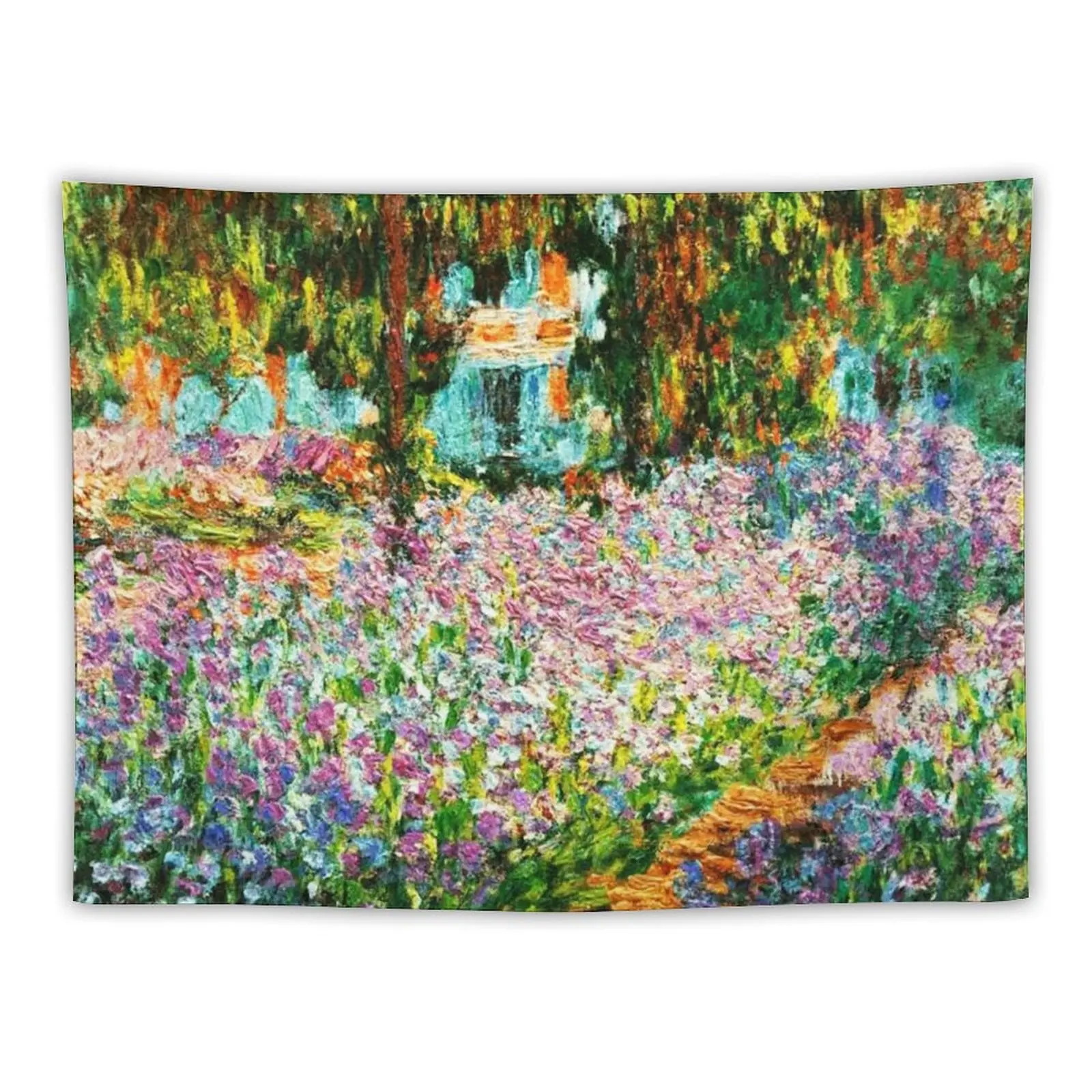 Гобелен Le Jardin de lɺrtiste à Giverny' Irises In Monet's Garden для организации и украшения