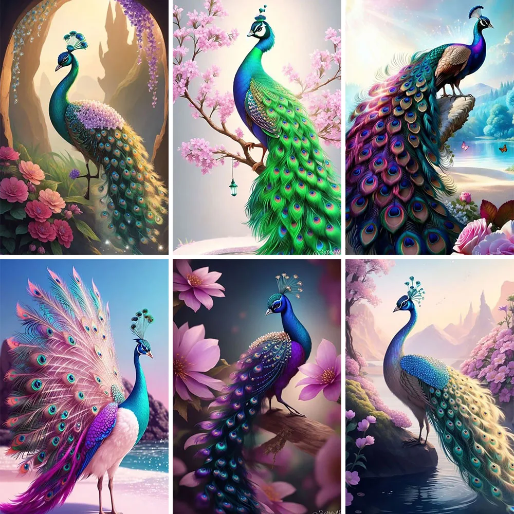 Набор для алмазной живописи PYABPD с рисунком животных полная наклеивание