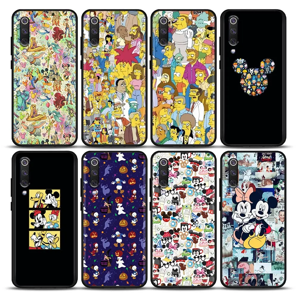 

Phone Case for Xiaomi Mi 9 9T Pro SE Mi 10T 10S Mi A2 Lite CC9 Pro Note 10 Pro 5G Silicone Case Anime Characters Mickey Minnie