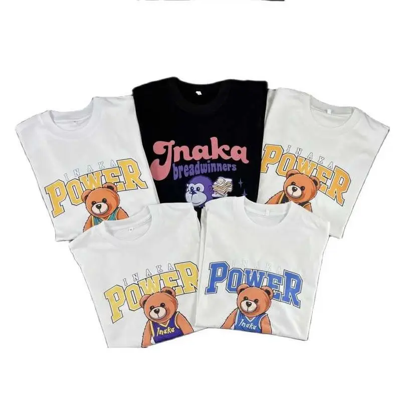 Season 14 Zhcth Store Inaka Power Shirt Men Women Daily Inaka Shirt Bear Design Digital Inkjet Printing US Size Oversize TEE