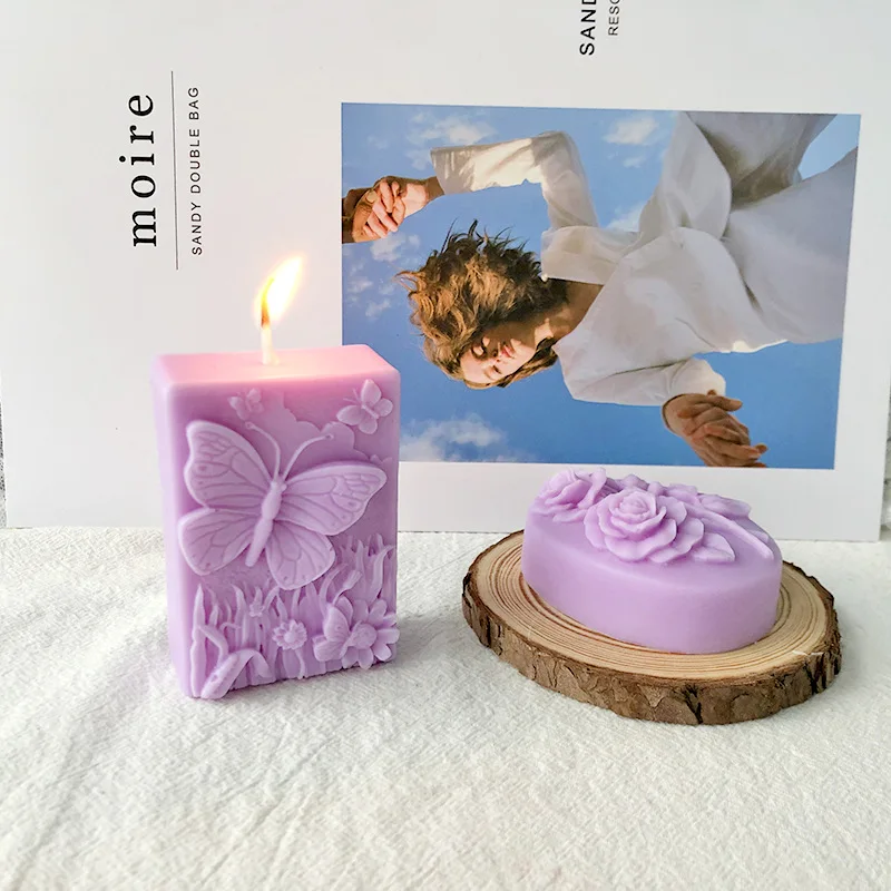 

Aromatherapy Candle Silicone Mold DIY Handmade Soap Gypsum Clay Resin Crafts Making Mould Home Decoration Ornaments 2022 New