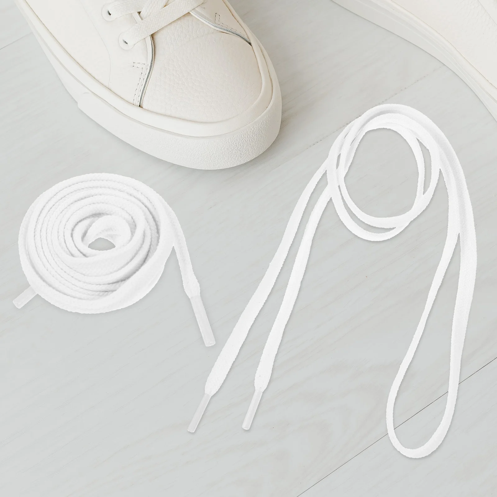 

3 Pairs Shoe Laces Sneakers Basketball Shoes Cotton Outdoor Casual Accessory Wide Shoestring Thread