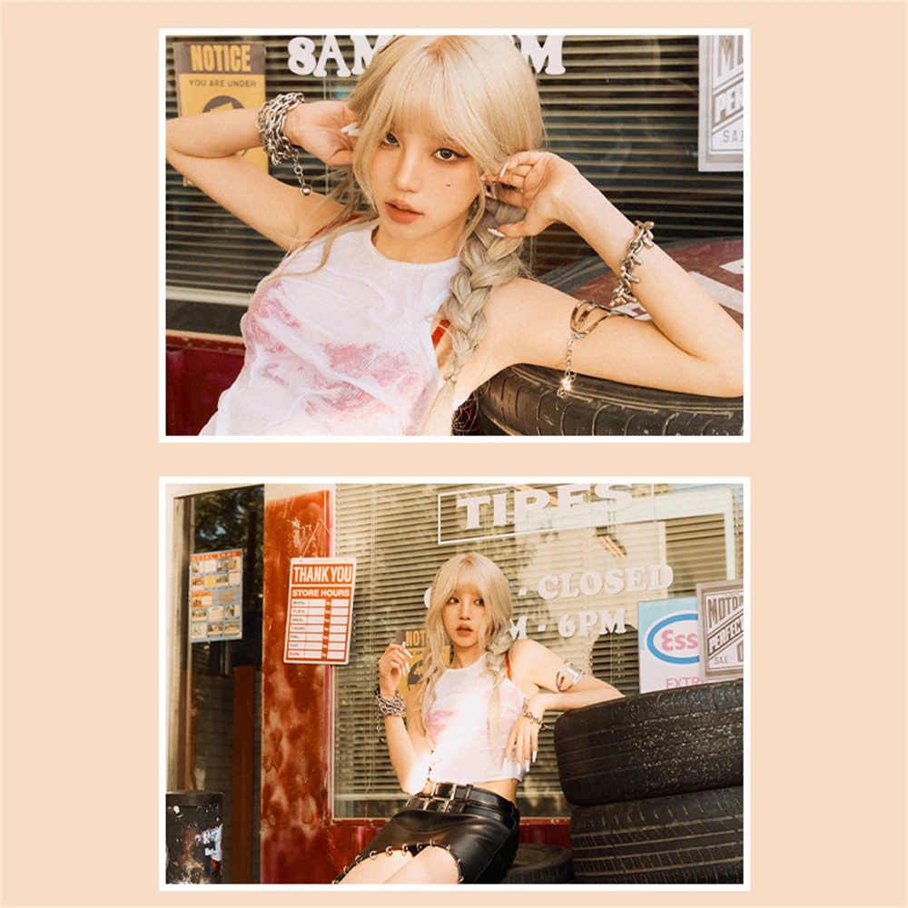 2 шт./набор KPOP (G) Фотоальбом I SWAY постер YUQI SoYeon MINNIE ShuHua самоклеящаяся наклейка на