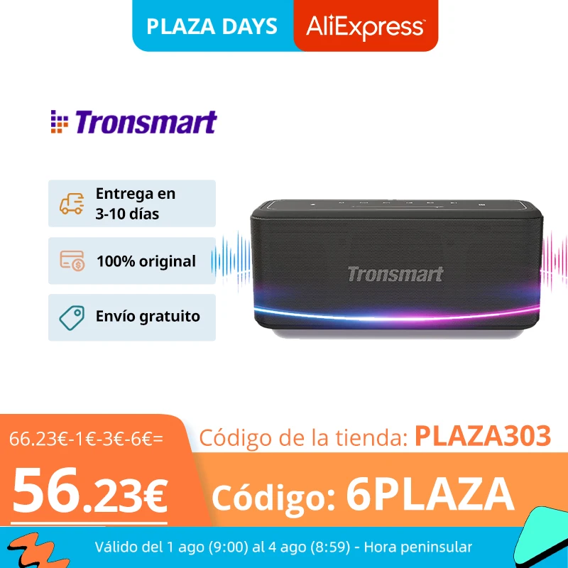 Портативная Bluetooth-Колонка Tronsmart Mega Pro 60 Вт с улучшенными басами NFC