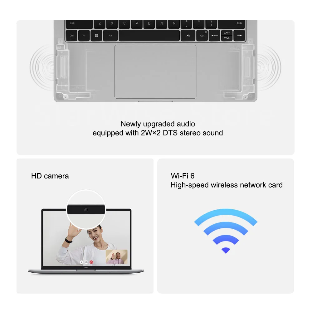 Mi 2022 Redmibook Pro 14 inch Screen Computer Ryzen R5-6600H R7-6800H AMD Radeon 660M/680M Integrated Graphics 16G 512G Laptop