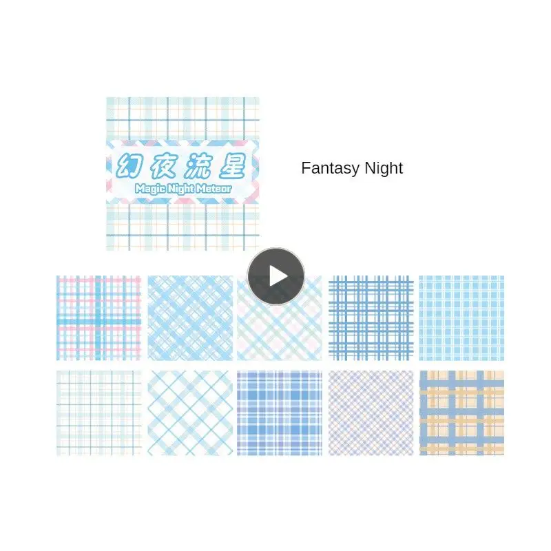 

Collage Material Paper Easy To Tear Six Styles Available Plaid Notepad Convenient Note Paper Office And Educational Supplies