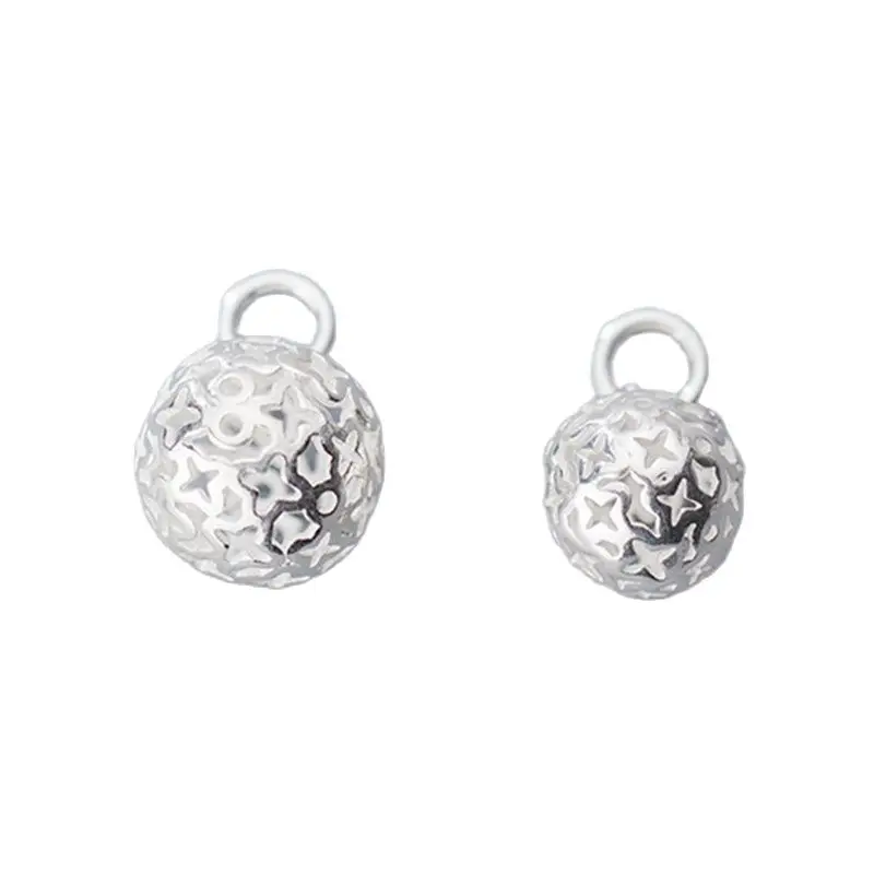 1 шт./партия серебряные подвески в виде круглых шариков 10 мм 12