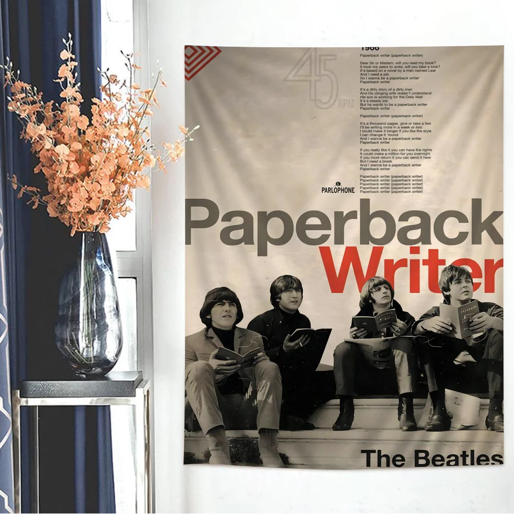 Большой настенный гобелен с принтом B-Beatless Rock Band дешевый в стиле хиппи богемный