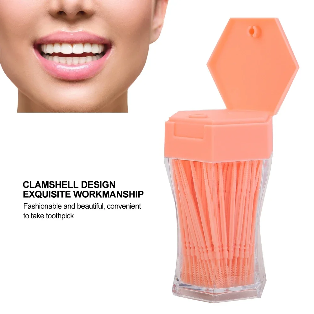 200 шт. пищевая зубочистка с двойной головкой коническая форма мягкая щетка