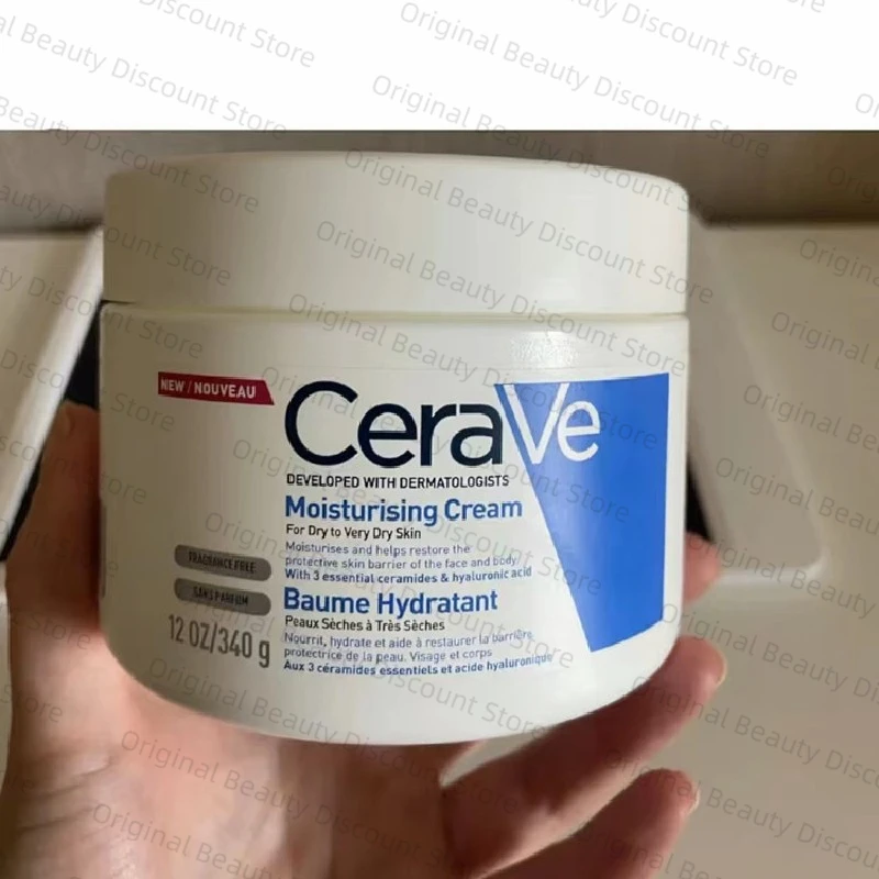 

Крем для лица CeraVe SA/Увлажняющий/снижающий зуд, салициловая кислота отшелушивает гладкую кожу, керамиды с гиалуроновой кислотой 340 г
