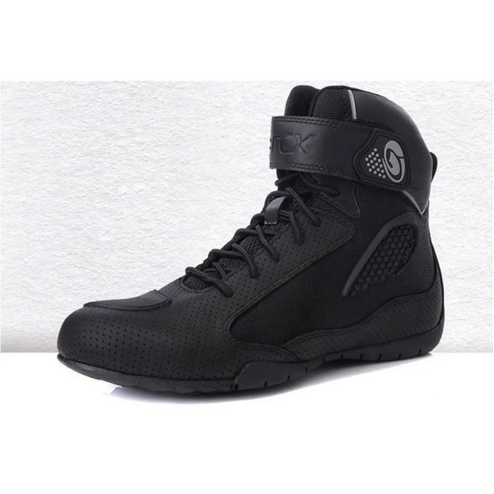 Мужские мотоциклетные ботинки дышащие водонепроницаемые для мотокросса четыре