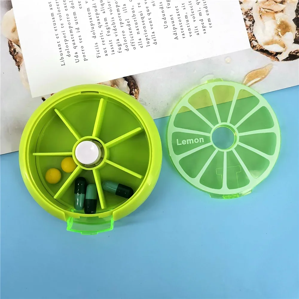 Портативная вращающаяся коробка для таблеток