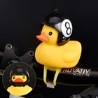 Колокольчик для велосипеда утка светильник кой, жесткая фонарь на руль велосипеда, маленький желтый свет, сломанная утка, фонарь, Велосипедное оборудование