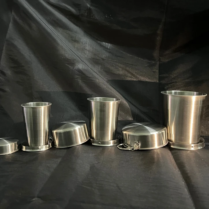 

Portable Foldable Cup 75ml/150ml/250ml Outdoor Travel Collapsible Coffee Mug Telescopic Hiking Camping WaterStainless Steel