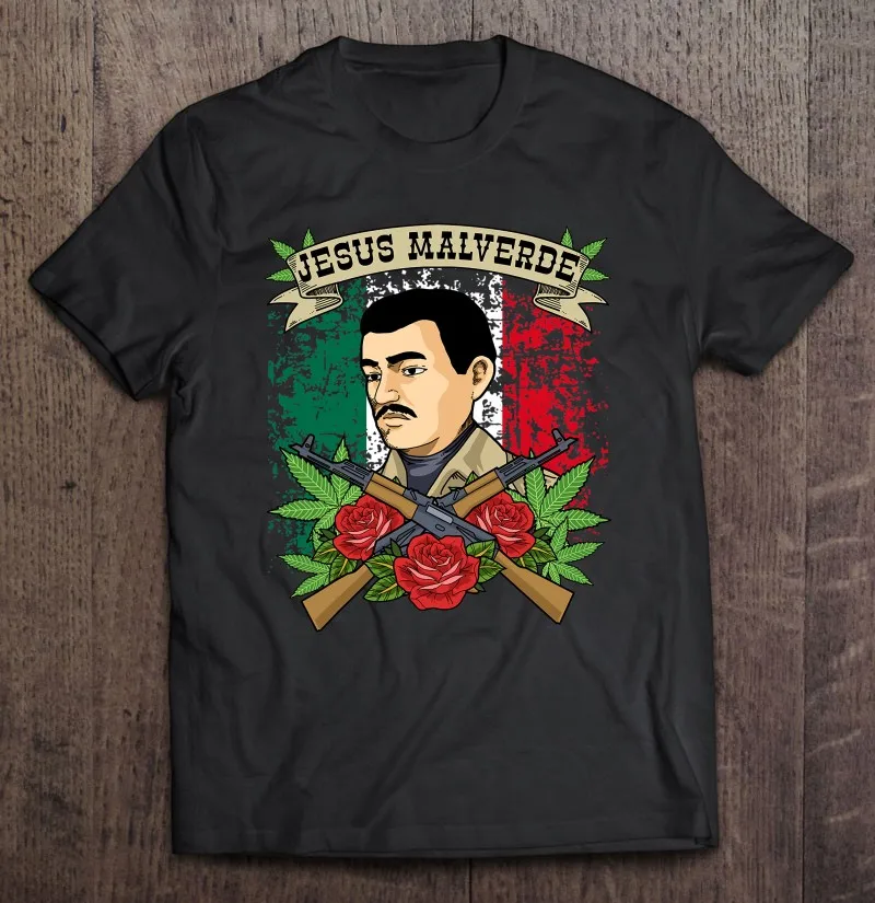 Футболка мужская Винтажная с коротким рукавом, блузка с изображением Иисуса маверде И мексиканского Иисуса маверде