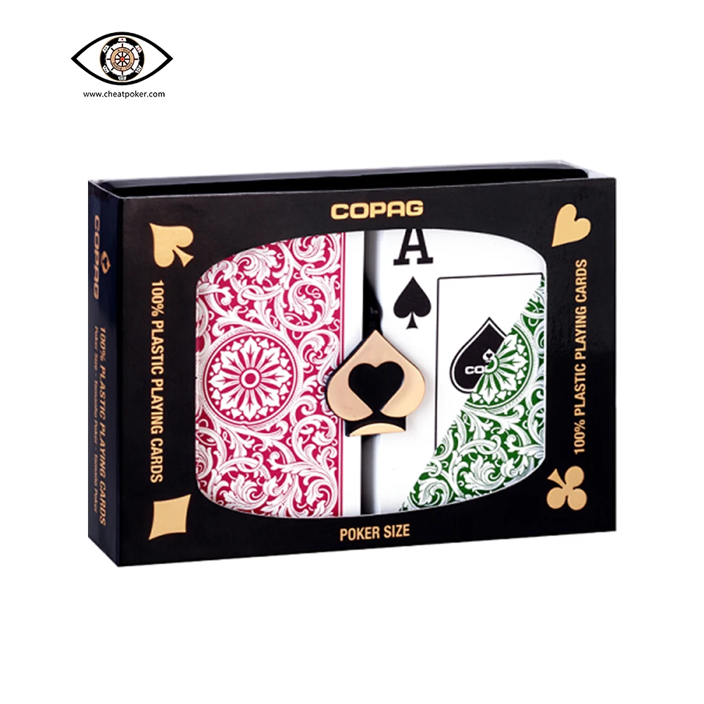 

Copag 1546 Elite Infrared Marked Cards Poker Size Jumbo Index Plastic Magic Decks