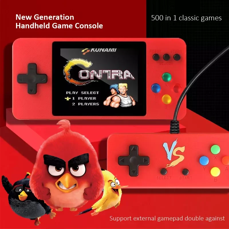 

New Generation Handheld Game Player with 3.0 Inch LCD Retro Video Game Console Built-in 500 Games Pocket Console for Kids Adult
