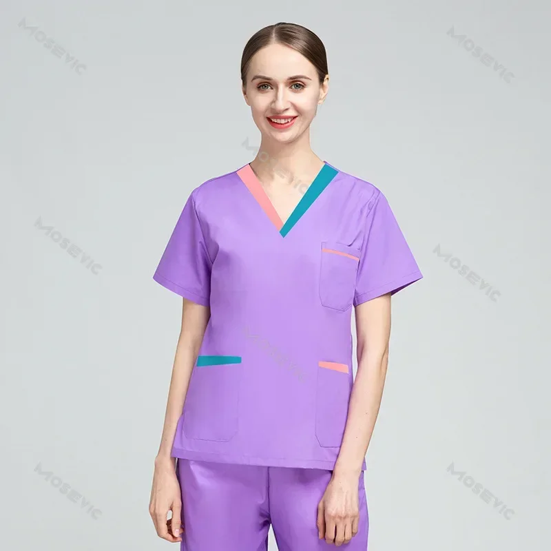 Wholesale Operating Room Medical Uniform Scrubs Hospital Working Set Supplies Nurse Dental Surgery Suit Workwear