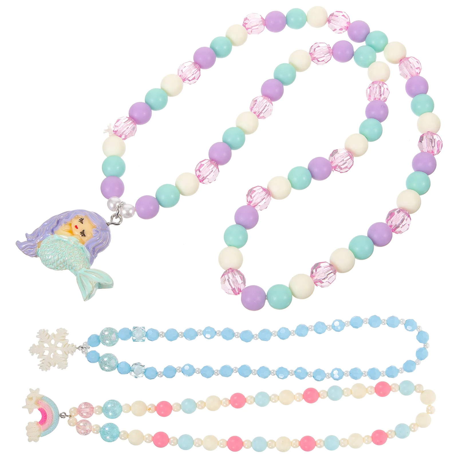 3 шт., женское колье с бусинами