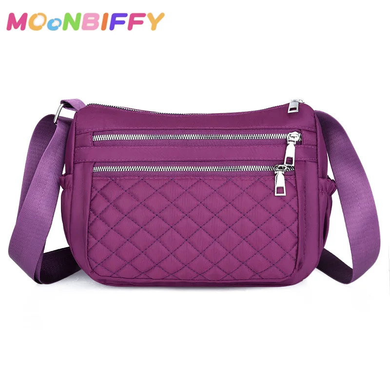 

Women's Shoulder Bag for Nylon baby bag Crossbody Bags Waterproof Plaid Messenger Bag High Quality Multifunctional Handbags