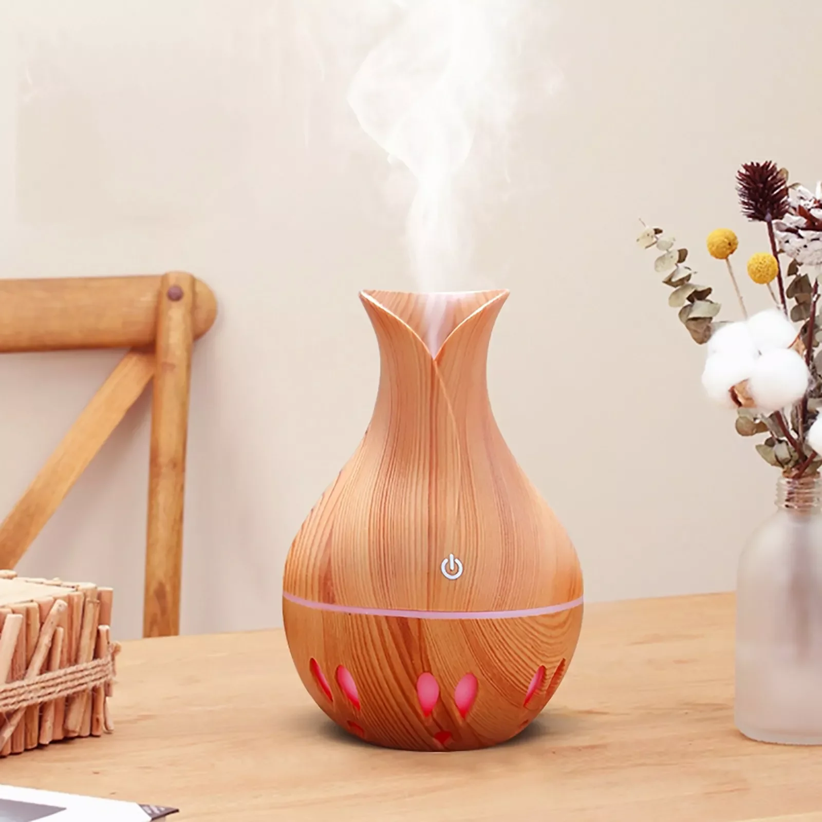 

Usb Aroma Essential Oil Diffuser Ultrasonic Cool Mist Humidifier Air Purifier 7 Color Change Led Night Light For Office Home#g4