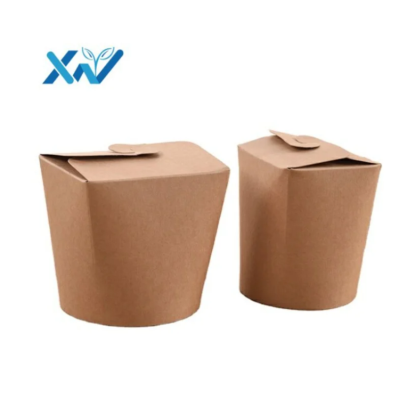 

Wholesale customize logo food grade take away pla round base noodle box