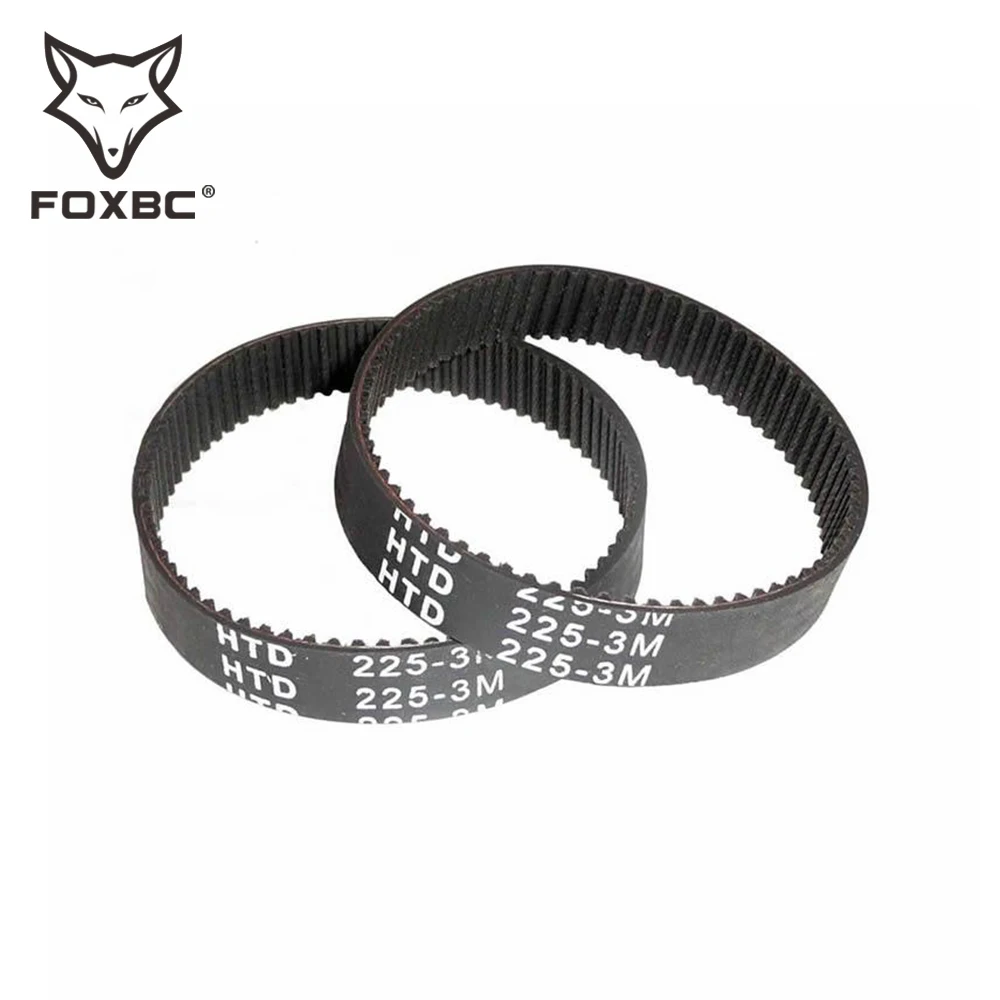 Ремень строгальный FOXBC 225-3M, зубчатый, приводной, для Bosch PHO1, PHO100, PHO15-82, PHO16-82, PHO20-2, GHO14.4V, GH018V, 2604736001, 2 шт.