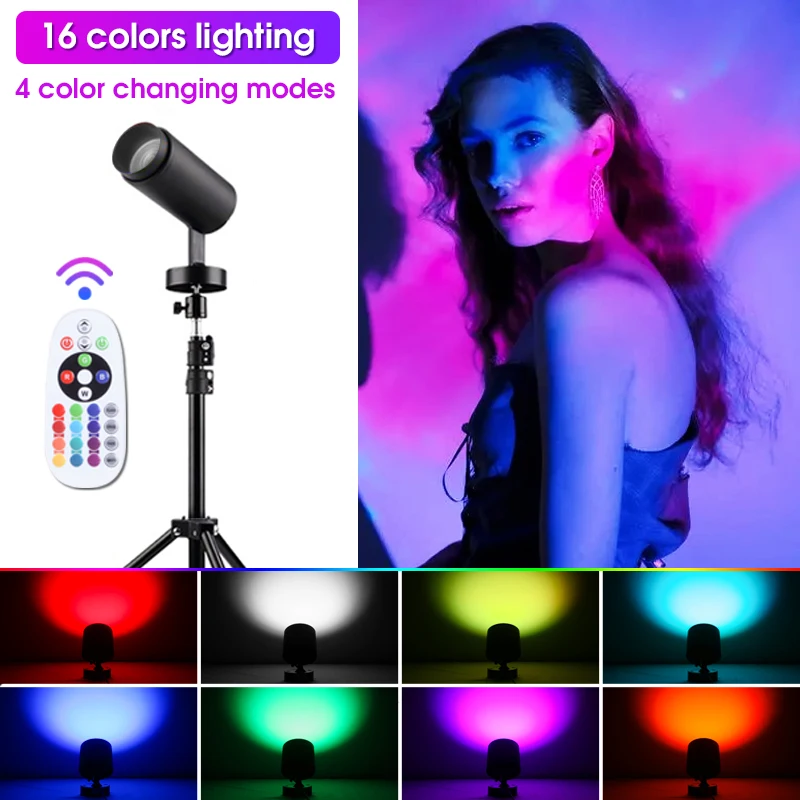 Диско-светильник RGB Светодиодный точечный светильник AJ набор Трековый рельсовый