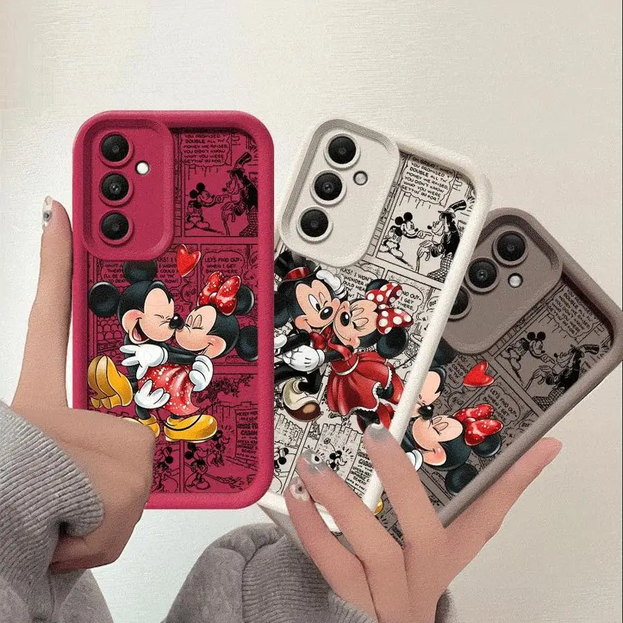 Disney Mickey Minnie Mouse Phone Case for Samsung Galaxy A20 A30 5G A71 A51 A50s A21s 4G A10s A03 A04 A05 A06 Shockproof Cover