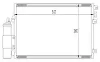 

CDC362016 for air conditioning radiator LOGAN-SANDERO 1,4//(× 16)