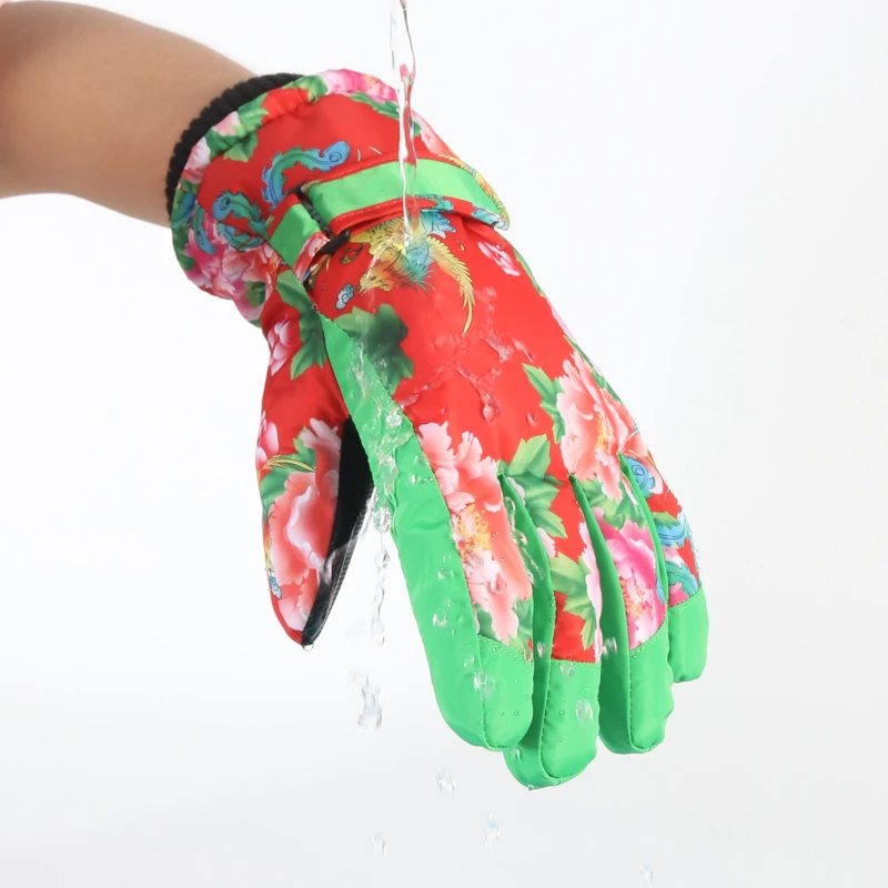 Профессиональные зимние теплые лыжные перчатки унисекс водонепроницаемые для