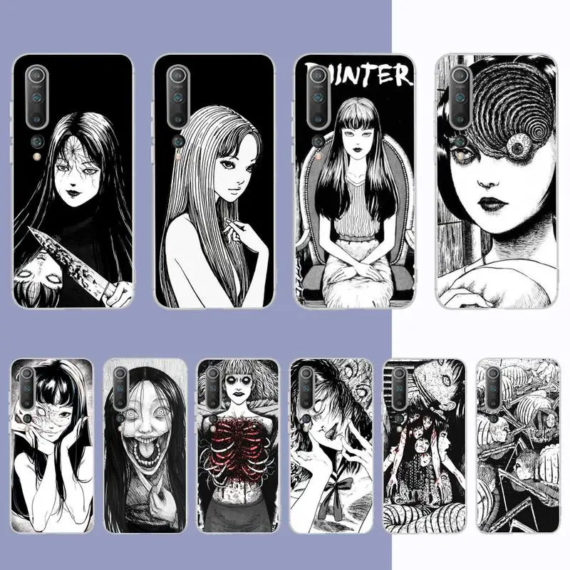 

YNDFCNB Horror Comic Tomie Phone Case for Samsung S21 A10 for Redmi Note 7 9 for Huawei P30Pro Honor 8X 10i cover