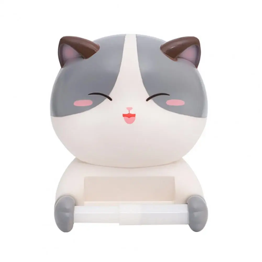 

Paper Holders Toilet Roll Holder Wall-mounted Cute Cat PVC Creative Roll Paper Tissue Rack Home Decor for Bathroom