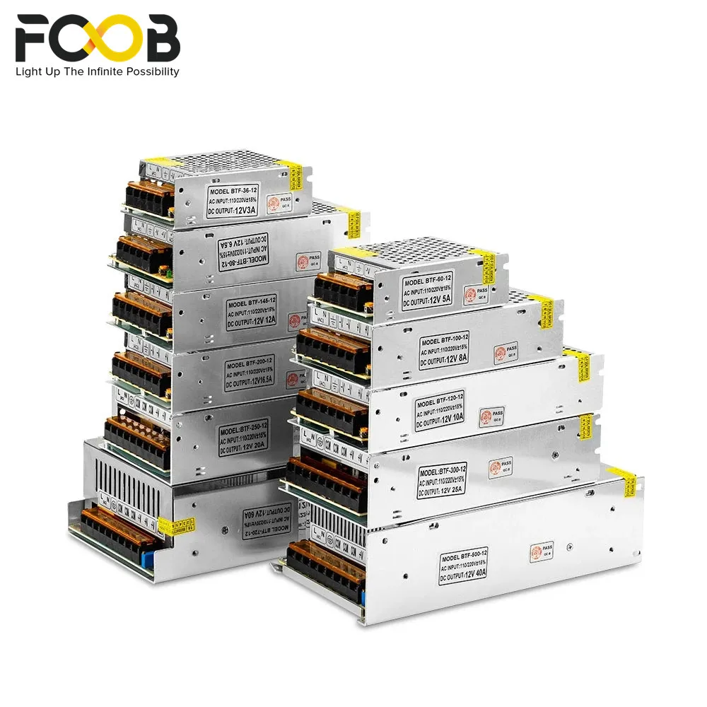 

5V 12V 24V Switch LED Power Supply Transformer for WS2812B SK6812 1A 2A 3A 5A 6.5A 8.5A 10A 12.5A 16.5A 20A 25A 30A 40A 50A 60A