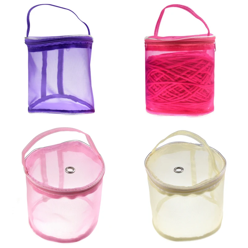 

Empty Mesh Knitting Yarn Storage Bag Hollow Crochet Hook Knit Needles Packet Bag DIY Craft Sewing Crocheting Tools Accessories