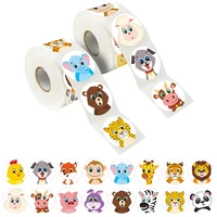 500 pcs cartoon animal children reward stickers cute toy game tag diy gift sealing label stationery decoration supplies stickers