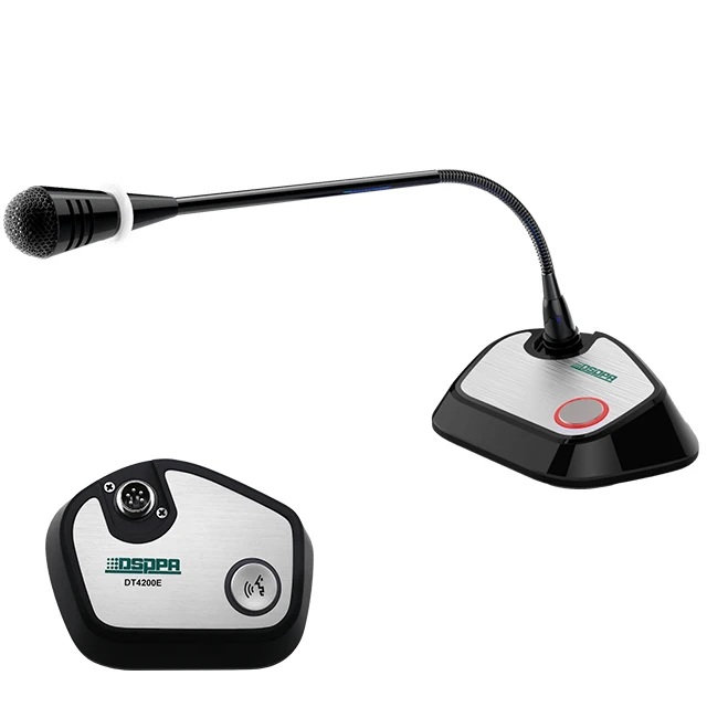 

DT4200E Wireless Desktop Gooseneck Ethernet Dante Discussion Meeting Conference Network Microphone with POE Power Supply