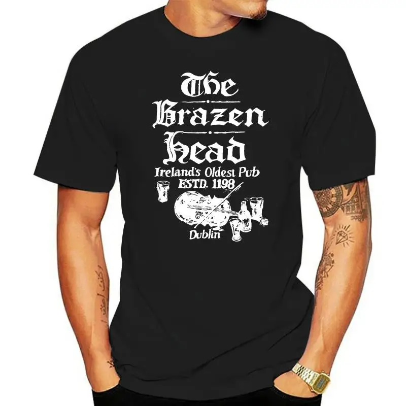 

Футболка с изображением Дублина, Ирландии, знаменитый ирландский паб, Винтажная футболка с изображением пива, бара, виски, графическая Мужс...