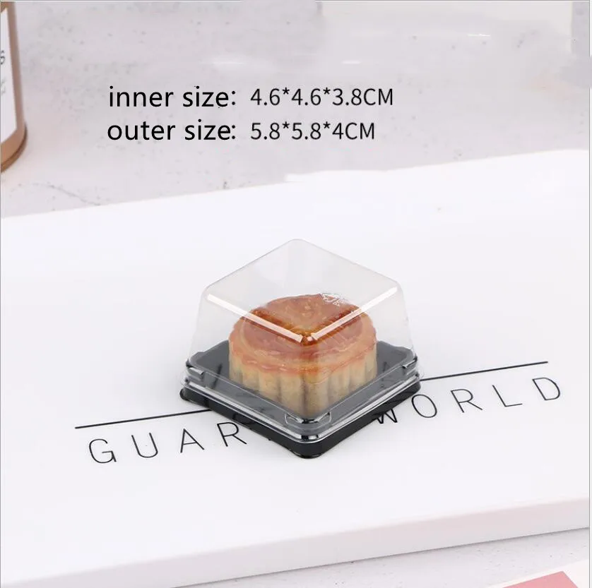 

50 шт. Круглые пластиковые коробки для пончиков Ouyesyyds