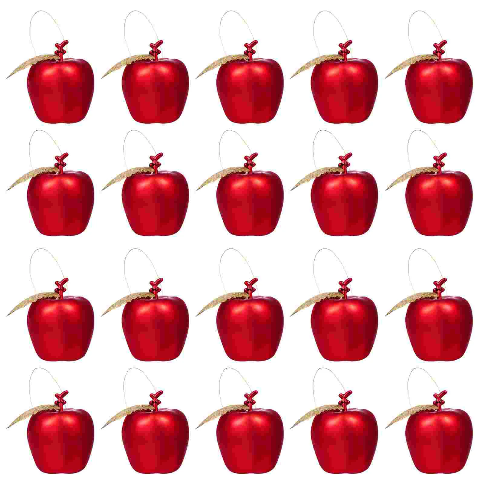 

Ornaments Christmas Tree Apple Red Apples Hangingdecorations Pendants Ornament Making Wreathpendantsimulation Mini Shaped
