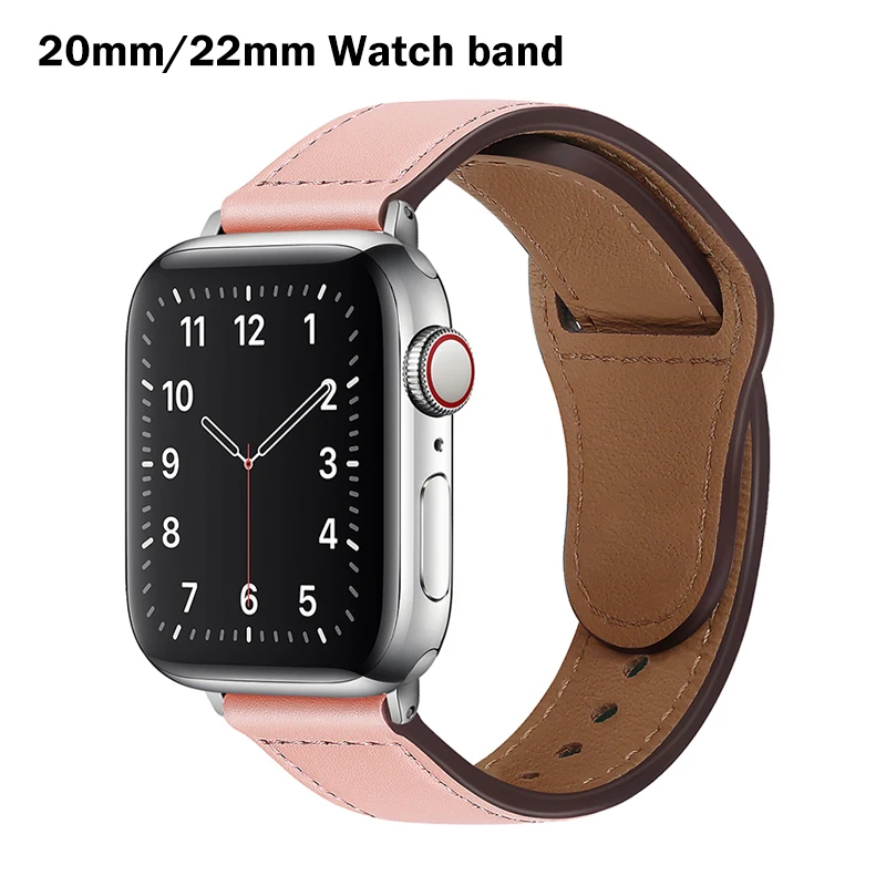 

20mm/22mm Watch band For Amazfit GTS/2/2e/GTS2 Mini/GTR 42mm/47mm/GTR2/2e/stratos 2/3 Sport leather Bracelet Amazfit bip strap