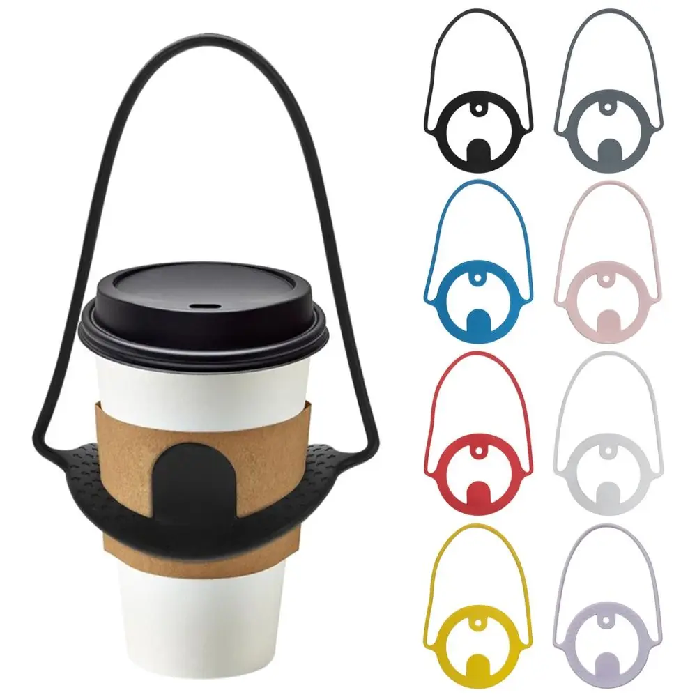 

3Pcs Portable Coffee Cup Carry Straps Reusable Cup Cover Hands Free Sling Beverage Mug Grip Milk Tea Carrier Holder