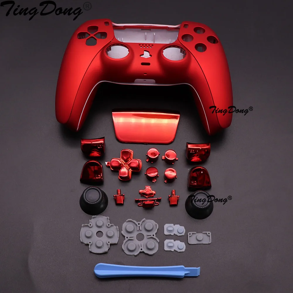 

For PS5 DualSense 5 Controller Full Set Housing Shell Case Cover Faceplate Decoration Shells Buttons Gamepad DIY Repair Parts