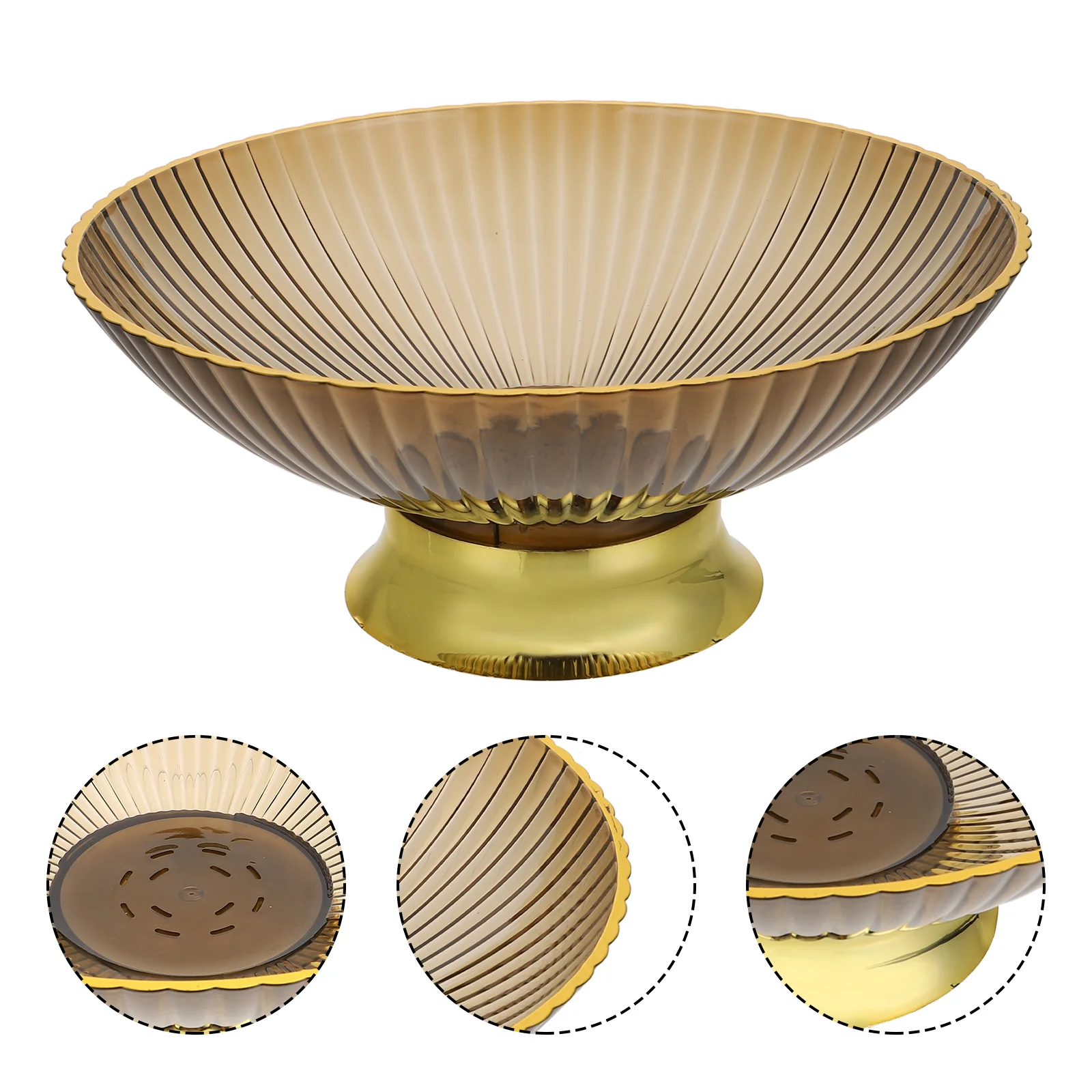 

Fruit Tray Snack Storage Basket High Base Bowl Holder Offering Stand Dried Plate