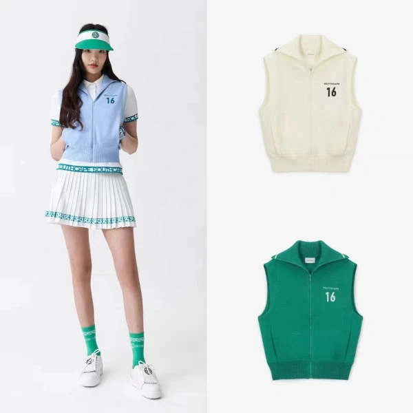 

Southcape Golf Wear Ladies 23 Spring/Summer Lapel Zip Sleeveless Golf Vest