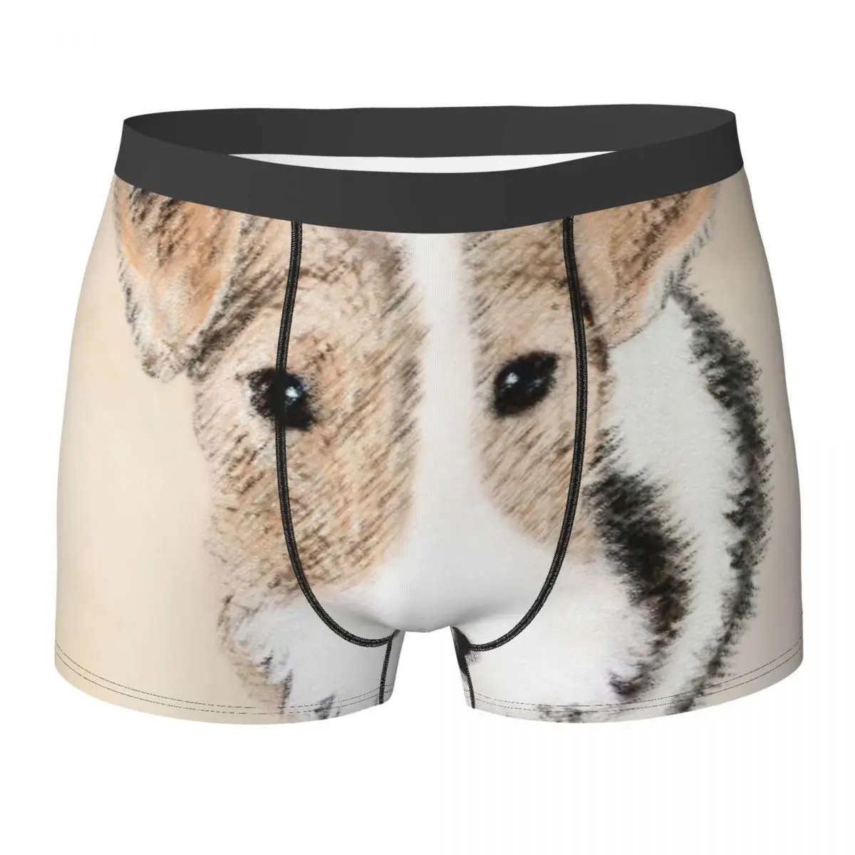 

Wire Fox Terrier Underwear Wire Fox Terrier Breathable Panties Printed Boxer Brief Pouch Men Large Size Boxershorts