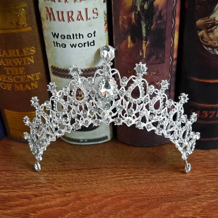 

Luxury crown bride wedding jewelry headdress sweet princess bride crown luxury
